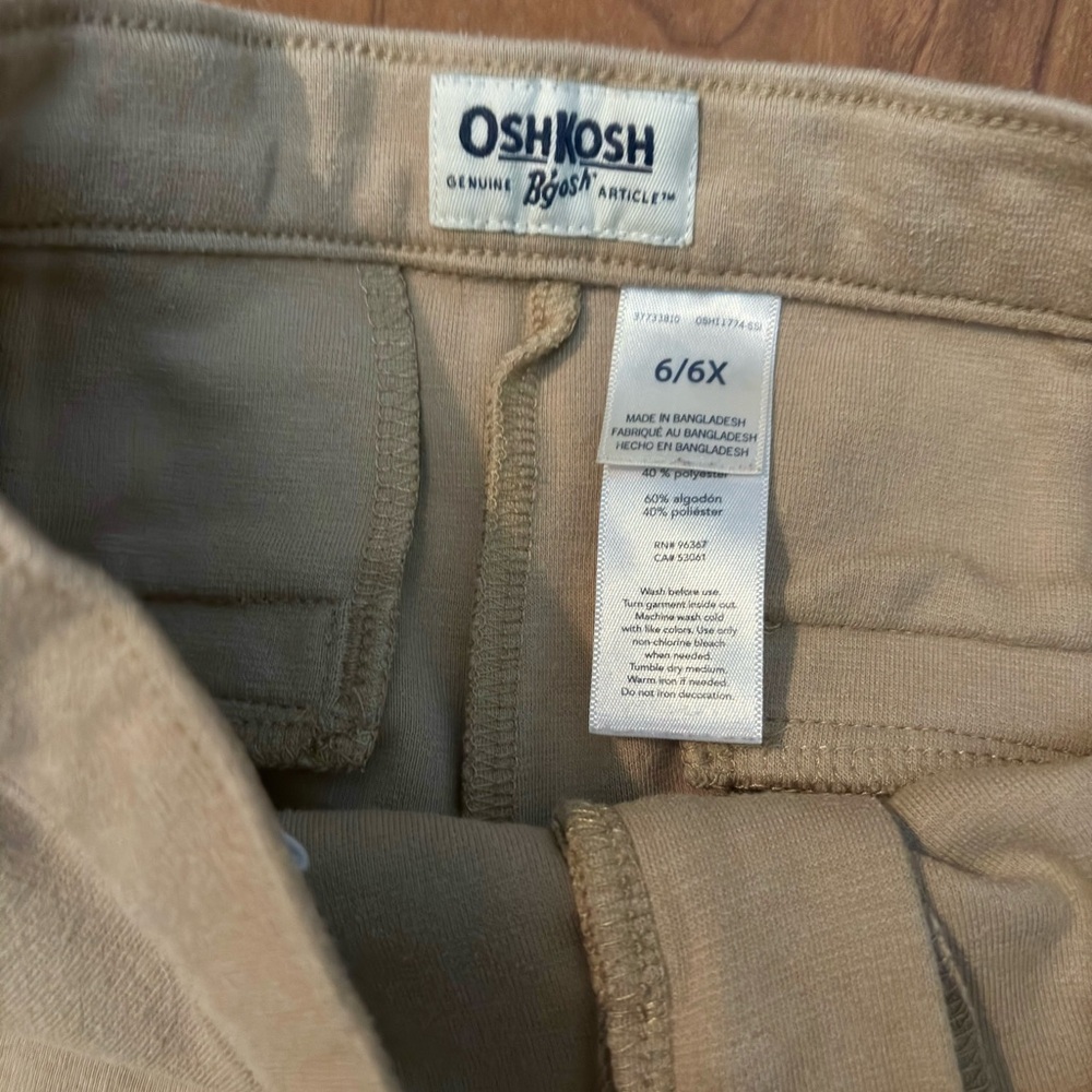 OshKosh B'gosh Navy and Cream Kids Leggings - Picture 4 of 4